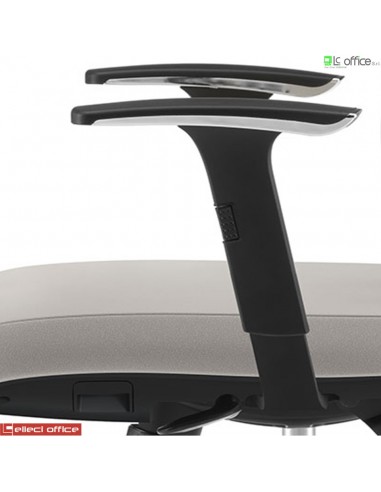 Coppia braccioli in nylon regolabili in altezza con pad in polipropilene  nero profilo cromo modelli SHINE - BRN76