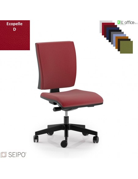 CONNECT CN58 poltrona operativa schienale basso imbottito senza braccioli movimento sincronizzato F