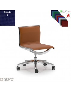 ALUMINIUM AL39 Poltrona schienale basso no braccioli movimento ‘AC’Seipo