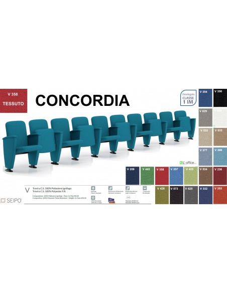 Concordia CP1PS ST PI 10 POSTI poltrona da sala cinema TEATRO
