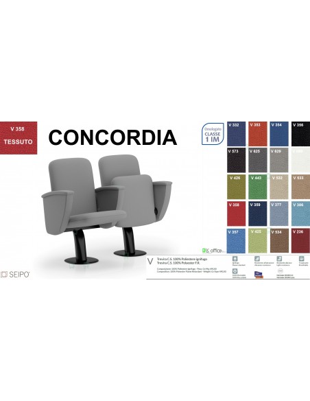 Concordia CT1PS ST PI 2 POSTI poltrona da sala cinema TEATRO