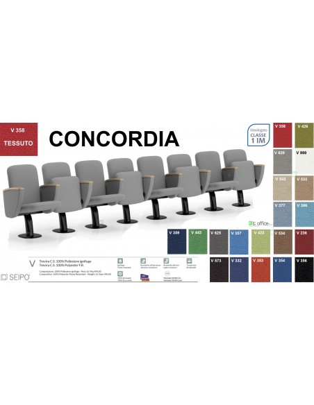 Concordia CT1PS ST PL 8 POSTI poltrona da sala cinema TEATRO