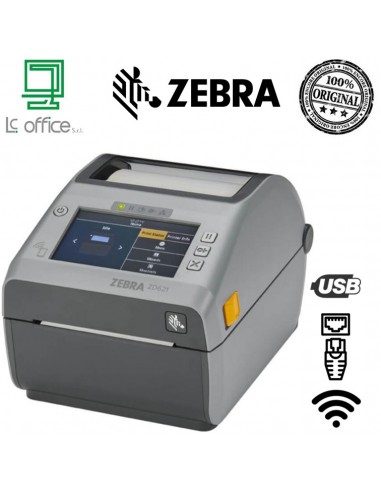 Stampante Zebra ZD621 DT 12D/WF/LAN/BT/USB/SERIALI/EU&UK CORDS - ZD6A143-D0EL02EZ