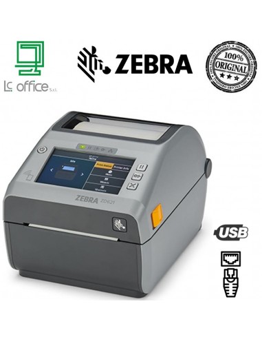 Stampante Zebra ZD621 DT 203 DPI BT LAN USB SERIAL CUTTER EZPL - ZD6A042-D4EF00EZ