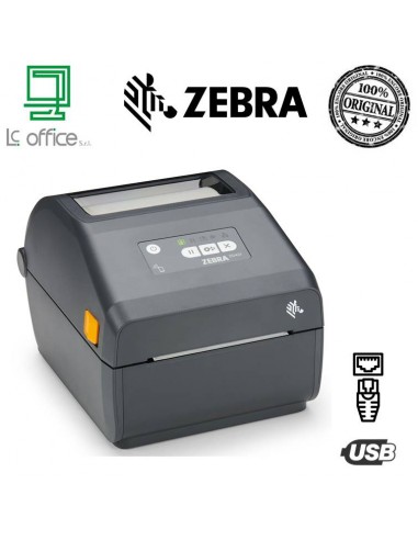 Stampante Zebra ZD421 CARTRIDGE TT 203dpi BT LAN USB EU&UK CORDS EZPL - ZD4A042-C0EE00E