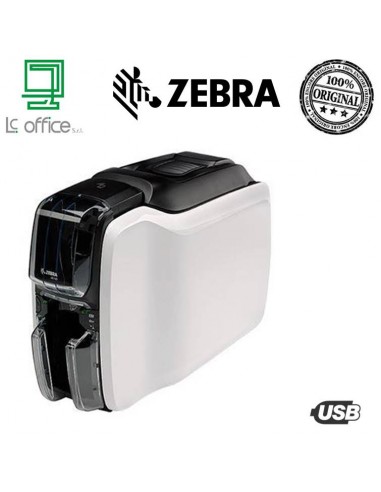 Stampante Zebra ZC100 SOLO FRONTE USB CARD STUDIO E CARD INCLUSI - ZC11-0000Q00EM0