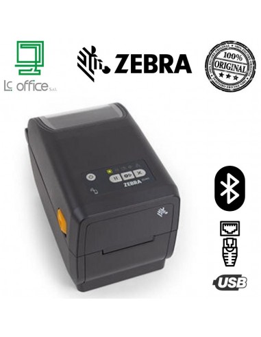Stampante Zebra TT 300 DPI Bluetooth USB MODULAR CONNECTIVITY EU&UK CORDS EZPL  - ZD4A023-T0EM00E