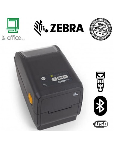 Stampante Zebra ZD411 TT 203DPI Bluetooth LAN USB EU&UK CORDS - ZD4A022-T0EE00E