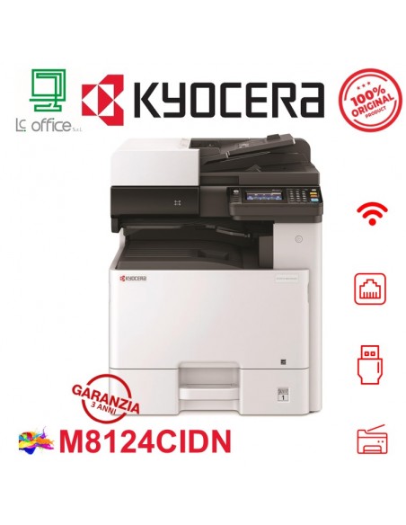 ECOSYS M8124cidn Multifunzione A4 COLORE Kyocera - 1102P43NL0