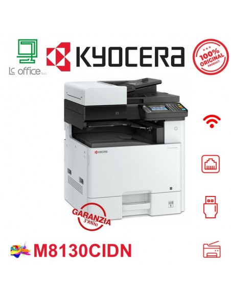 KYOCERA ECOSYS M8130cidn Multifunzione A4 COLORE Kyocera - 1102P33NL0