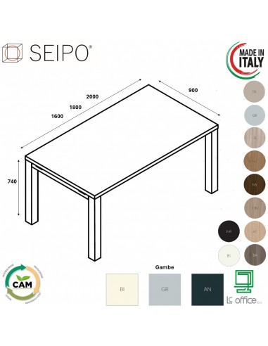 SCRIVANIA direzionale ROYAL con struttura metallico - Seipo RY.0171 2 3 SCRIVANIA direzionale ROYAL con struttura metallico - Seipo RY.0171 2 3