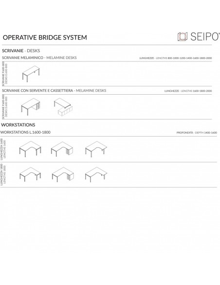 scrivanie operative bridge catalogo