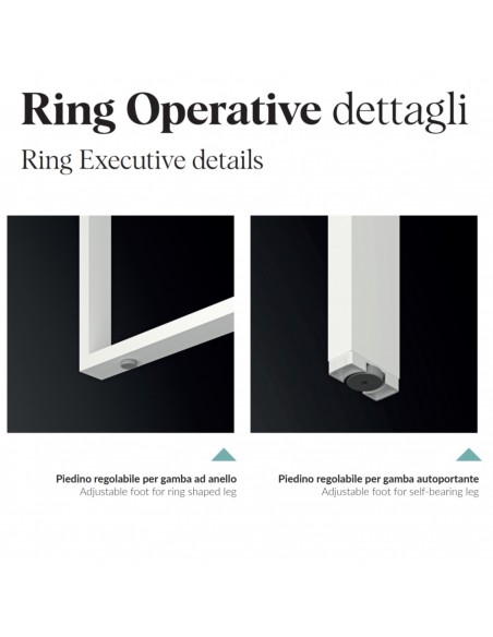 gambe scrivania Ring ad anello