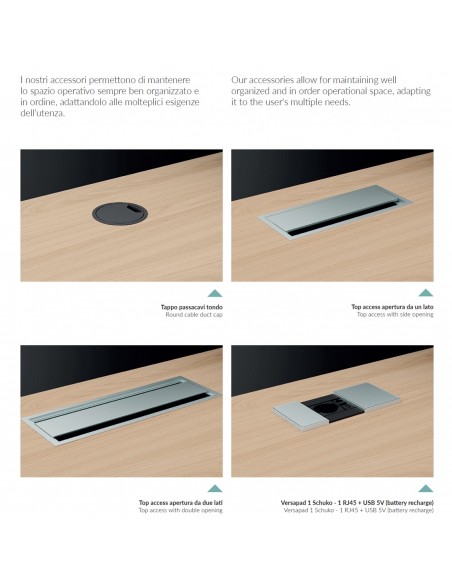 SEIPO ACCESSORI ELETRIFICAZIONE SCRIVANIA 1
