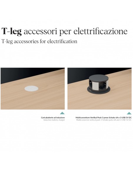 SEIPO ACCESSORI ELETRIFICAZIONE SCRIVANIA