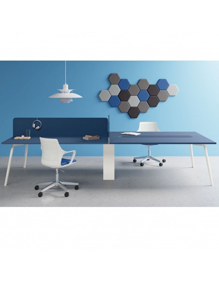 VERTEX Tavolo riunione 2 PEZZI piano in melaminico LINEARE Seipo P. 1000 - VX.0061 62 63 64 65 IMG