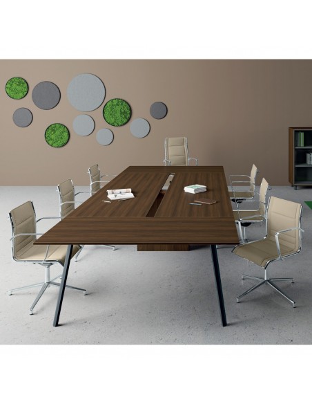 VERTEX Tavolo riunione piano in melaminico COMPOSTO Seipo P. 1600 - VX.0111 12 13 14 IMG