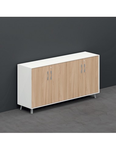 VERTEX Armadio basso con elementi di chiusura in HPL con 4 ante in melaminico SEIPO - VX.0451