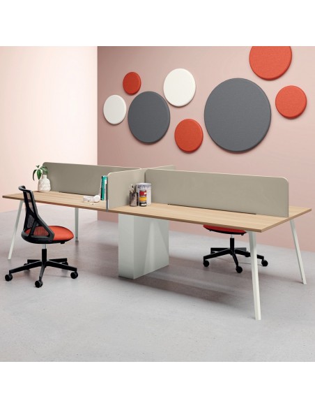 VERTEX scrivania Benches composto copertura accesso elettrificazione 60mm Seipo - VX.0686 87 88 89 img 1