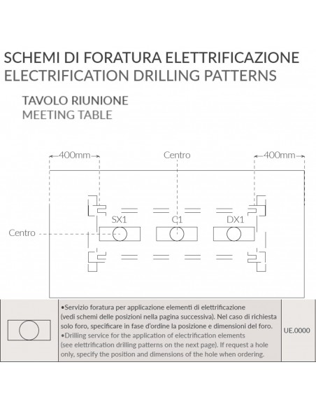 schema eletrificazione scrivania Ring Seipo