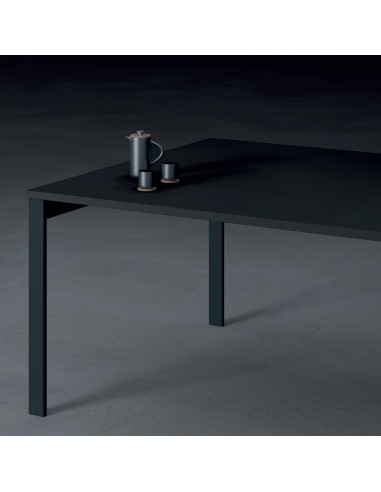 DECK Tavolo riunione p. 1250 piano monoblocco gambe a ponte piano melaminico Seipo DK.0200 01 02 03 IMG