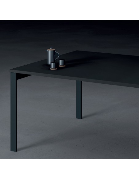 DECK Tavolo riunione p. 1450 piano monoblocco gambe a ponte piano melaminico Seipo DK.0200 01 02 03 IMG