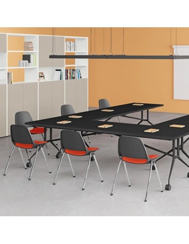 Tavolo riunione pieghevole su ruote melaminico SEIPO TB.0130 TB.0131 TB.0132 TB.0133 img
