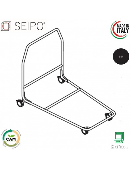 Carrello porta tavoli chiudibili SEIPO TB.0156