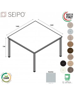 Tavolo fisso P.1400 melaminico SEIPO TB.0204