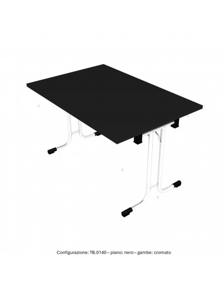 Tavolo mensa chiudibili melaminico SEIPO TB.0140 TB.0141 TB.0142 TB.0143 img nero