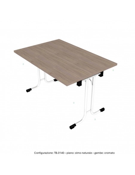 Tavolo mensa chiudibili melaminico SEIPO TB.0140 TB.0141 TB.0142 TB.0143 img olmo naturale