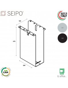Porta CPU sospeso universale SEIPO UE.0016