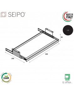 Porta tastiera estraibile SEIPO UE.0019