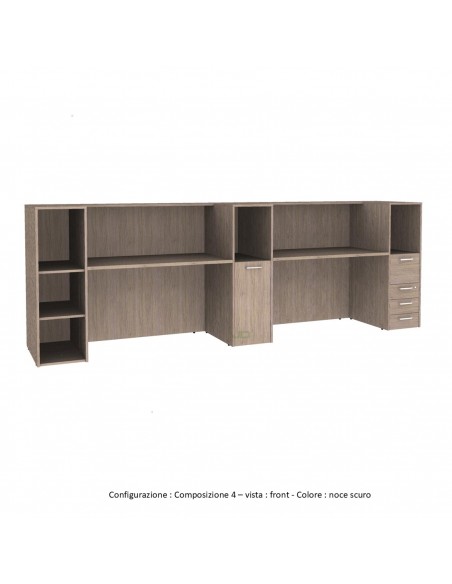 Banco reception due posti con cassettiere alte img