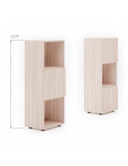 CUBE Composizione 3 elementi con top incluso con 9 vani e 4 ante SEIPO COMP 2 TECH