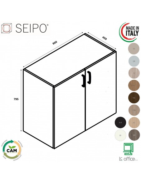 Contenitore H795 con anta in melaminico SEIPO COMPOSIZIONE 9