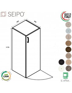 Contenitore H1179 Contenitore con anta in melaminico SEIPO COMPOSIZIONE 11