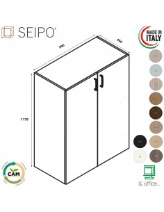 Contenitore H1179 Contenitore con ante in melaminico SEIPO COMPOSIZIONE 14