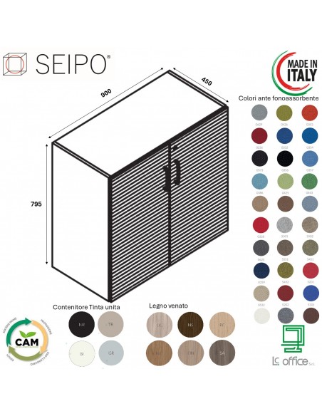 Contenitore H795 Contenitore con anta fonoassorbente SEIPO COMPOSIZIONE 10