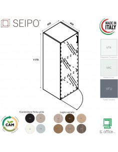 Contenitore H1179 con anta in vetro SEIPO COMPOSIZIONE 12