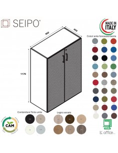 Contenitore H1179 Contenitore con ante fonoassorbenti SEIPO COMPOSIZIONE 15