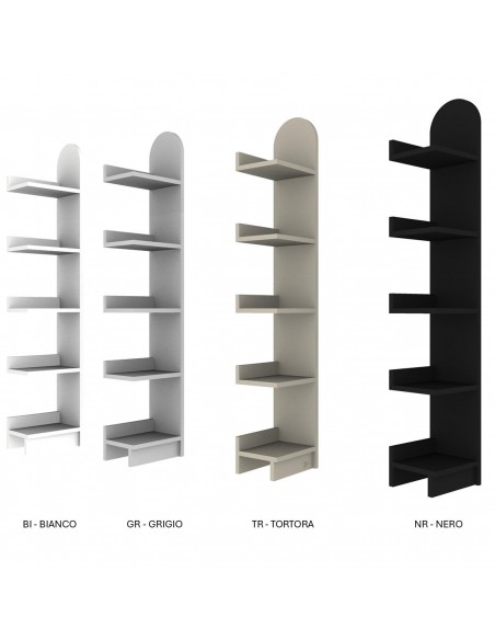 Stone RIVER TALL L375 elemento aggiuntivo libreria autoportante 5 ripiani SEIPO ST.0044 IMG 1