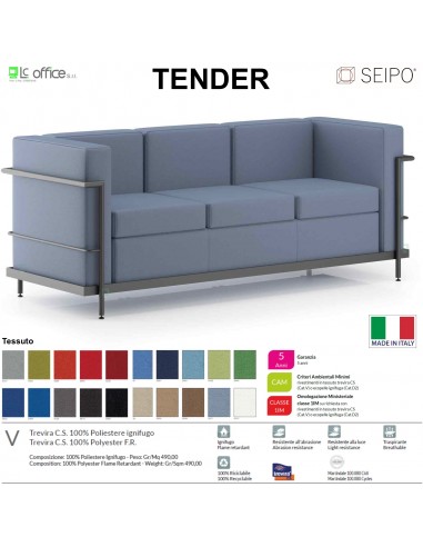 DIVANO TENDER 3 POSTI SEIPO