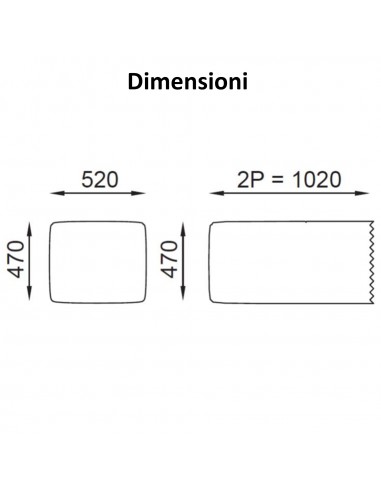 DIMENSIONI POU SEIPO 2 POSTI