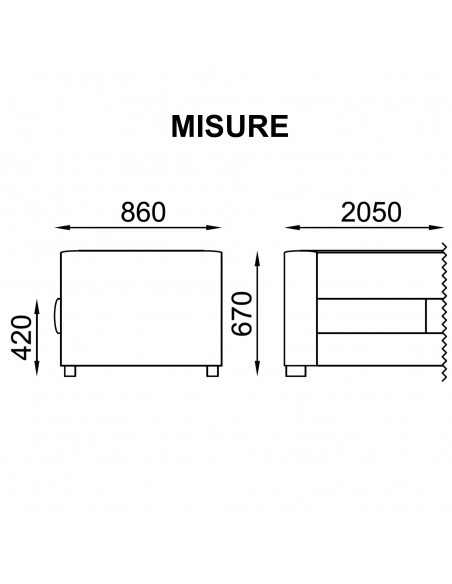 MISURE DIVANO 3 POSTI SWING SEIPO