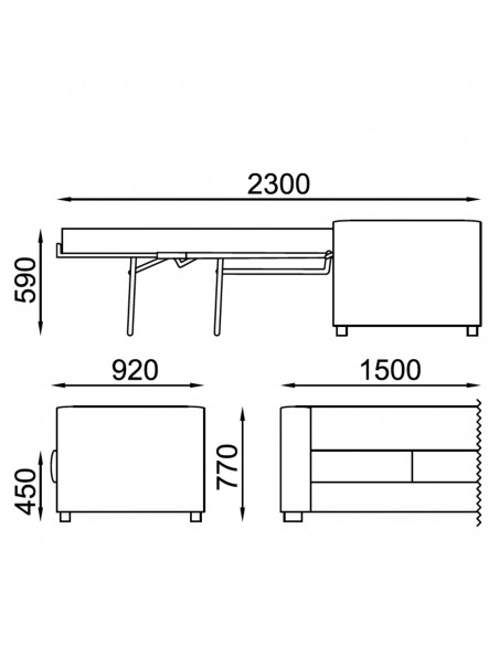 misure divano letto 3 posto swing seipo