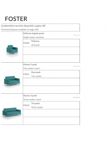 catalogo modelli Foster seipo