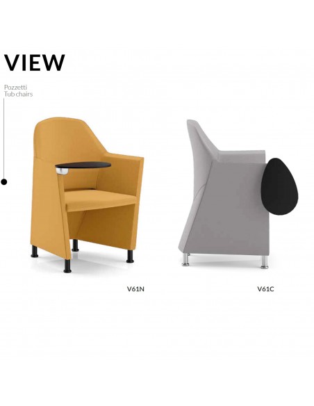 Seduta View con tavoletta seipo