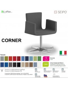 Poltrona girevole ed elevabile Poltrona a gas