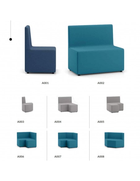 DETAGLI MODELLI DIVANI AGREE SEIPO COMPONIBILE